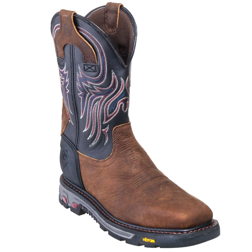 Justin Boots: Men's WK2104 Steel Toe EH Cowboy Work Boots 3 Justin Boots: Men's WK2104 Steel Toe EH Cowboy Work Boots - Image 3