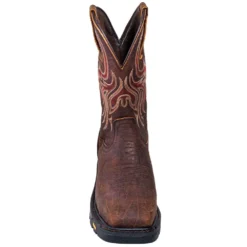 Justin Boots: Men's WK2111 Square Steel Toe Waterproof Commander X5 Pull-On Work Boots -Men Shoes Store justin wk2111 f 01