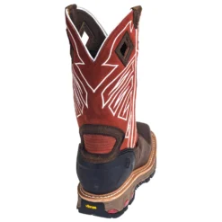 Justin Boots: Men's WK2115 Waterproof Steel Toe EH Dark Chestnut Pull-On Boots -Men Shoes Store justin wk2115 b 01