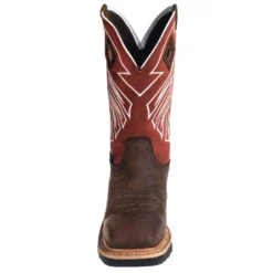 Justin Boots: Men's WK2115 Waterproof Steel Toe EH Dark Chestnut Pull-On Boots -Men Shoes Store justin wk2115 f 01
