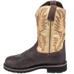 Justin Boots: Men's SE4661 Brown Stampede Steel Toe Cowboy Boots -Men Shoes Store justin wk4661 i 01