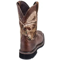 Justin Boots: Men's SE4676 RealTree Square Toe Cowboy Boots -Men Shoes Store justin wk4676 b 01