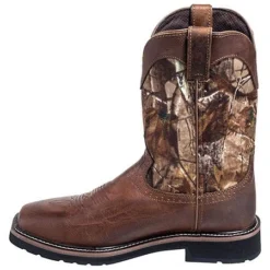 Justin Boots: Men's SE4676 RealTree Square Toe Cowboy Boots -Men Shoes Store justin wk4676 i 01