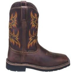Justin Boots: Men's SE4689 Brown Waterproof Stampede Boots -Men Shoes Store justin wk4689 080 o 01