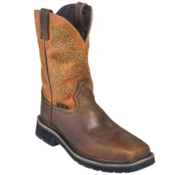 Justin Boots: Men's SE4812 Tan Composite Toe EH Non-Metallic Stampede Work Boots -Men Shoes Store justin wk4812 090 p 01