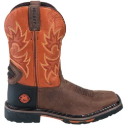 Justin Boots: Men's SE4944 Two Tone Leather EH Cowboy Work Boots -Men Shoes Store justin wk4944 090 o 01