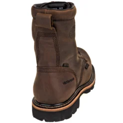 Justin Boots: Men's WK630 Brown Waterproof Composite Toe Met Guard Boots -Men Shoes Store justin wk630 b 01 1