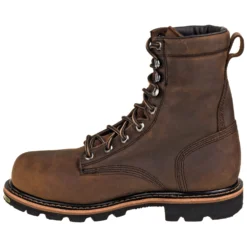 Justin Boots: Men's WK630 Brown Waterproof Composite Toe Met Guard Boots -Men Shoes Store justin wk630 i 01 1