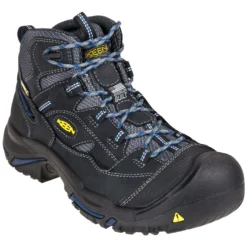 KEEN Utility Boots: Men's 1014605 Grey Waterproof EH Braddock Mid Hikers -Men Shoes Store keen 1014605 p 01