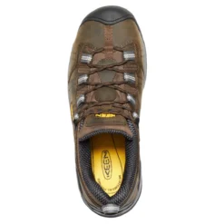 Keen Utility Shoe: Men's 1020035 Cascade Brown Detroit XT ESD Steel Toe Work Shoe -Men Shoes Store keen 1020035 top view