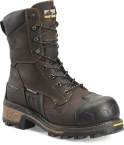 Matterhorn Boots: Men's MT2560 Brown 8” Maximus 2.0 Composite Toe Waterproof Logger Work Boot