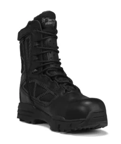 Tactical Research Boots: Men's TR998ZWPCT Black TR Chrome Side-Zip Waterproof CT Combat Boots -Men Shoes Store nu6fbmag