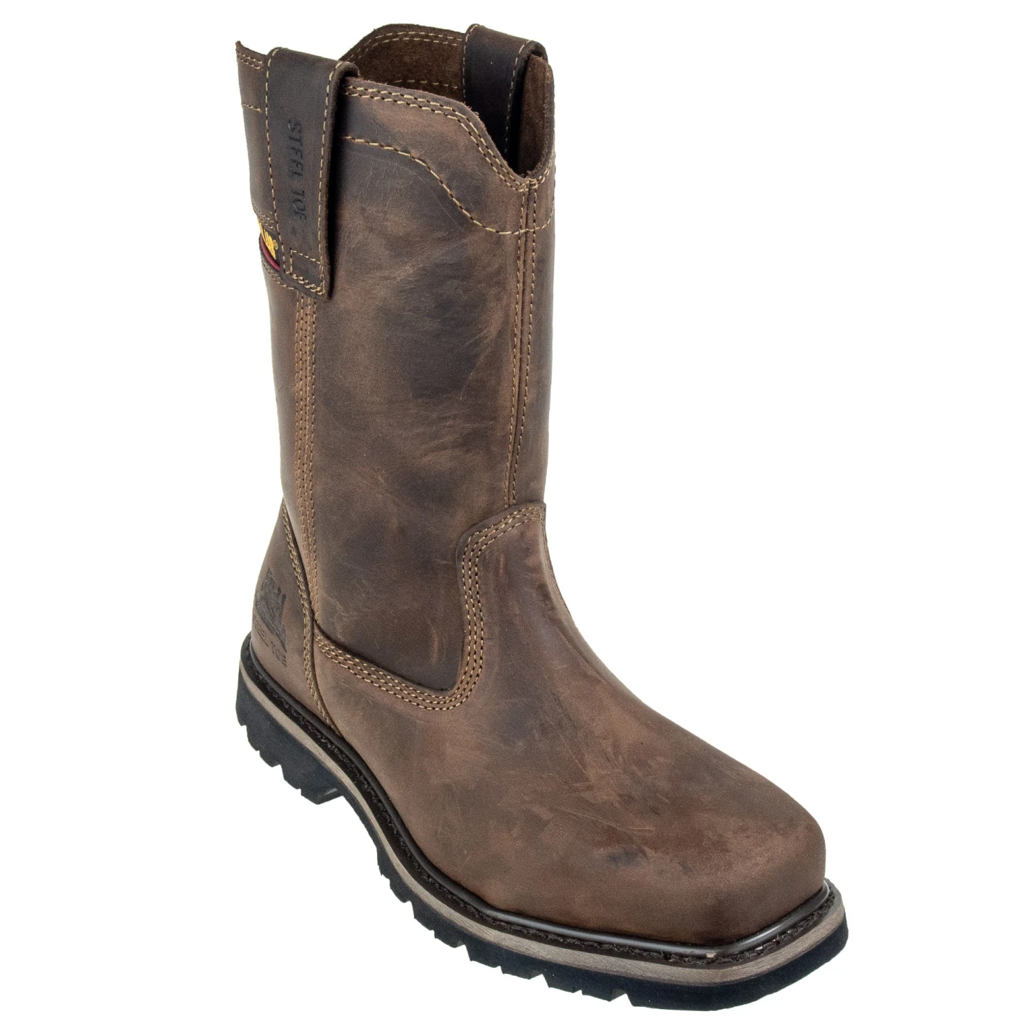 Caterpillar Shoes: Men's 90439 Steel Toe Pull-On Wellston Work Boots 1 Caterpillar Shoes: Men's 90439 Steel Toe Pull-On Wellston Work Boots