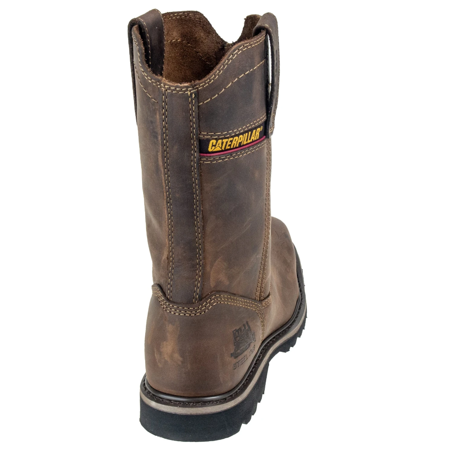 Caterpillar Shoes: Men's 90439 Steel Toe Pull-On Wellston Work Boots 3 Caterpillar Shoes: Men's 90439 Steel Toe Pull-On Wellston Work Boots - Image 3