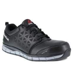 Reebok Shoes: Men's RB4049 Black Sublite Cushion Alloy Toe SR Conductive Athletic Oxfords
