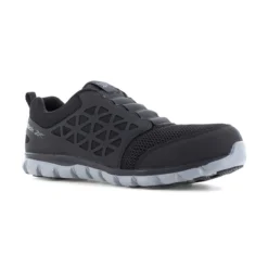 Reebok Shoes: Men's RB4052 Black Composite Toe Sublite Cushion Work Static Dissipating Athletic Work Shoe