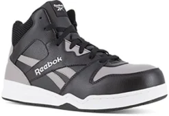 Reebok Shoes: Men's RB4131 Grey Black Composite Toe High Top Work Shoe