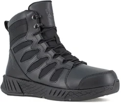 Reebok Boots: Men's RB4355 Black 6 Inch Floatride Energy Tactical Soft Toe Work Boot