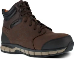 Reebok Boot: Men's RB4606 Brown Sublite Cushion EH Composite Toe Slip Resistant Waterproof Work Boot -Men Shoes Store rb4606 expand