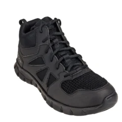 Reebok Boots: Men's Sublite Non-Metallic Black RB8405 Slip-Resistant Duty Boots -Men Shoes Store reebok rb8405 p 01