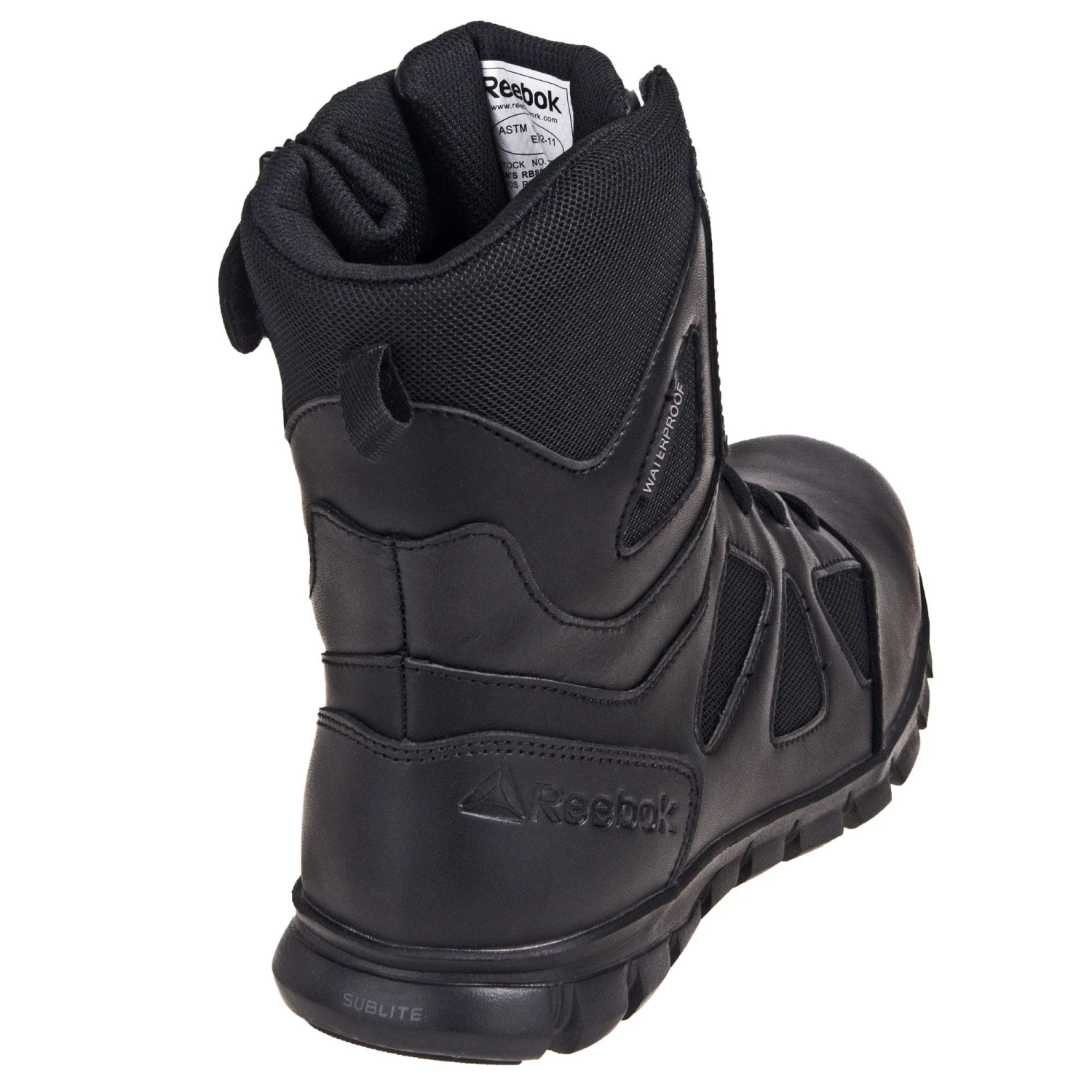 Reebok Boots: Women's Black Waterproof EH Sublite 8-Inch Cushion RB806 Tactical Boots 1 Reebok Boots: Women's Black Waterproof EH Sublite 8-Inch Cushion RB806 Tactical Boots