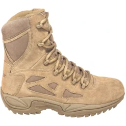 Reebok Boots: Men's RB8977 Coyote Tan 8-Inch Rapid Response Tactical Boots -Men Shoes Store reebok rb8977 o 01