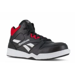 Reebok Shoes: Men's RB4132 Black/Red Composite Toe EH Slip Resistant High Top Work Sneaker
