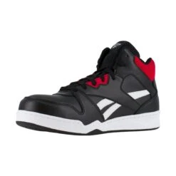 Reebok Shoes: Men's RB4132 Black/Red Composite Toe EH Slip Resistant High Top Work Sneaker -Men Shoes Store reebok rb4132 bb4500 work 03