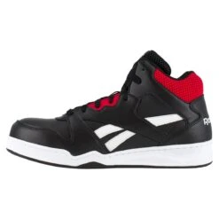 Reebok Shoes: Men's RB4132 Black/Red Composite Toe EH Slip Resistant High Top Work Sneaker -Men Shoes Store reebok rb4132 bb4500 work 04
