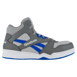 Reebok Shoes: Men's RB4135 Grey/Cobalt Blue Composite Toe Slip Resistant High Top Sneaker -Men Shoes Store reebok rb4135 bb4500 01 1