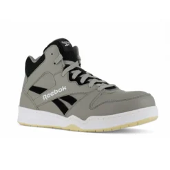 Reebok Shoes: Men's RB4136 Grey/Black Composite Toe EH Slip Resistant High Top Work Sneaker -Men Shoes Store reebok rb4136 bb4500 02