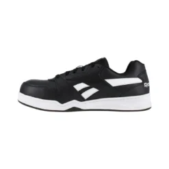 Reebok Shoes: Men's RB4162 Black/White Composite Toe EH Slip Resistant Low Cut Work Sneaker -Men Shoes Store reebok rb4162 bb4500 work 04