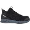 Reebok Shoes: Men's RB4302 Black Grey Fusion Formidable Mid Composite Toe ESD Slip Resistant Athletic Shoe