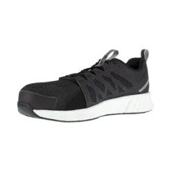 Reebok Shoes: Men's RB4311 Black White Composite Toe Athletic Work Shoe -Men Shoes Store reebok rb4311 fusion flexweave work 03