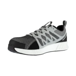 Reebok Shoes: Men's RB4312 Grey White Composite Toe Athletic Work Shoe