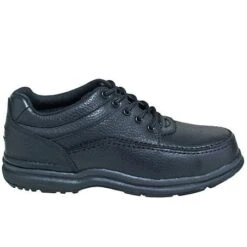 Rockport Works Shoes: Mens' RK6761 World Tour Black Leather Steel Toe Oxford Shoe -Men Shoes Store rk6761st workso 01