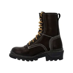 Rocky Boots: Men's RKK0439 Black Composite Toe Rams Horn 9" Logger EH Work Boot -Men Shoes Store rkk0438 4edit 1