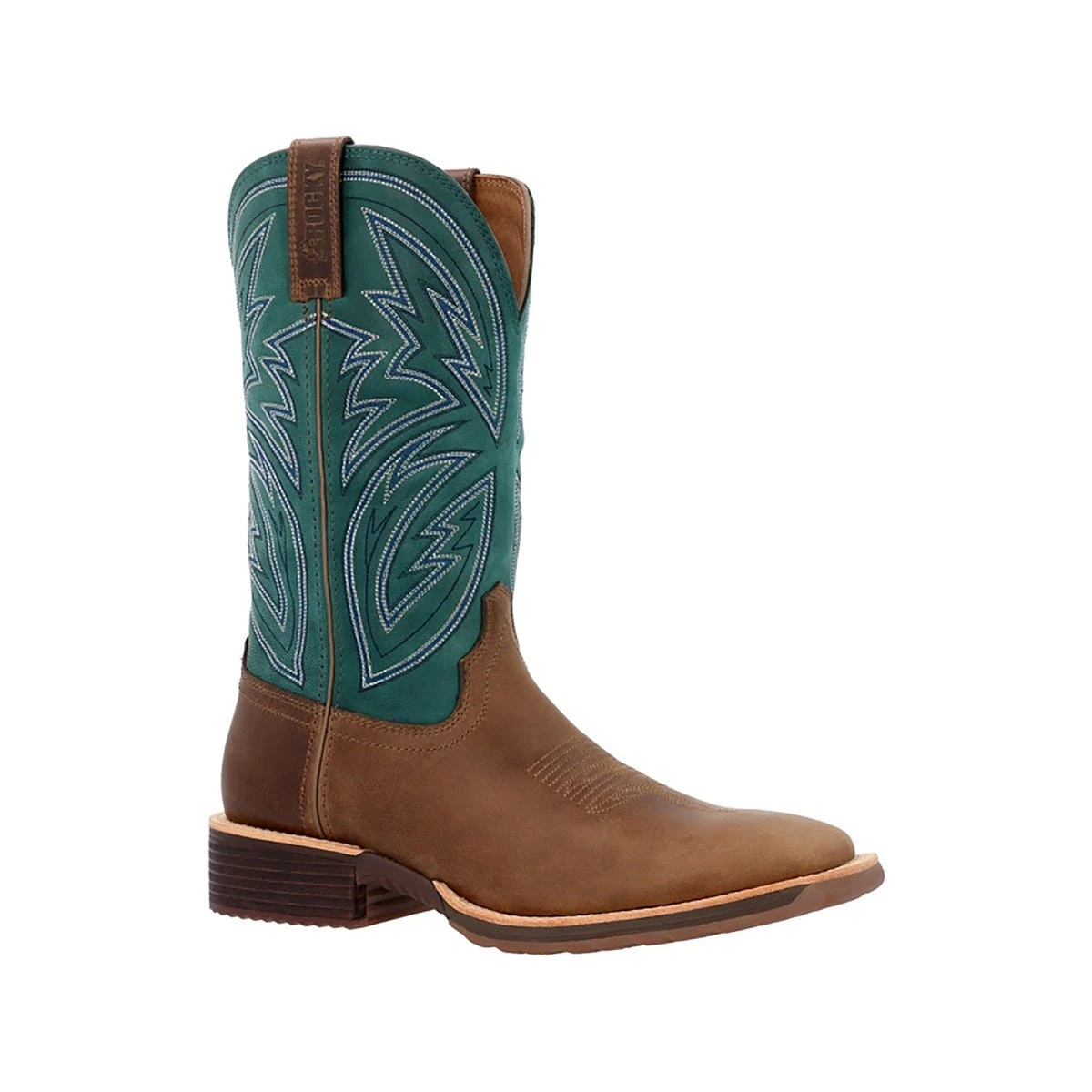 Rocky Boots: Men's RKW0406 Teal Soft Toe 12" Tall Oaks Western Pull On Boot 1 Rocky Boots: Men's RKW0406 Teal Soft Toe 12" Tall Oaks Western Pull On Boot