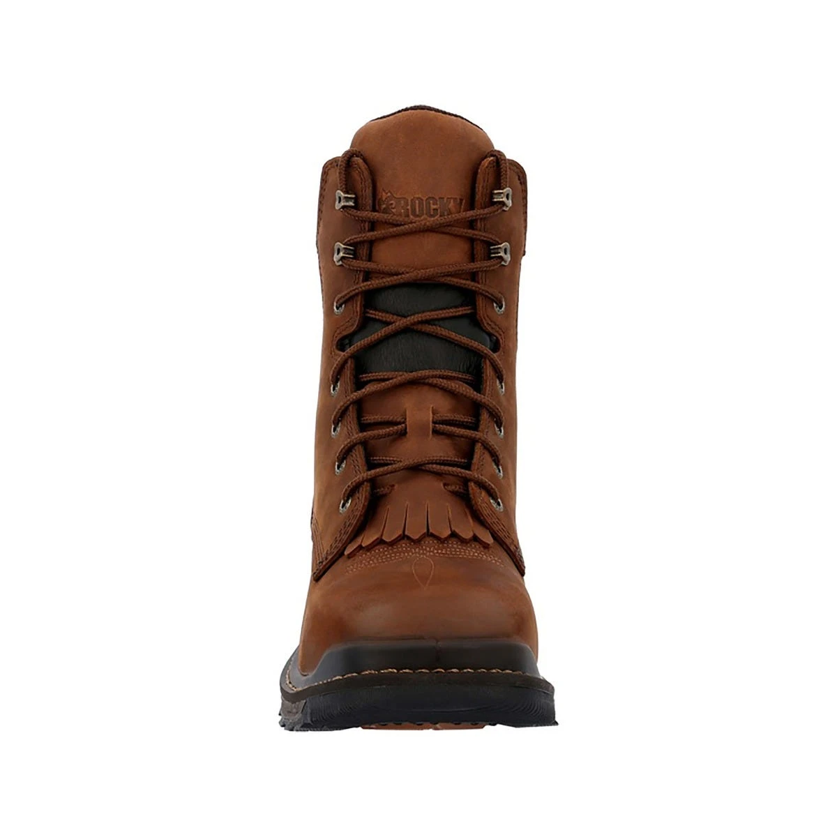 Rocky Boots: Men's RKW0407 Dark Brown Composite Square Toe Rams Horn Western Boot 4 Rocky Boots: Men's RKW0407 Dark Brown Composite Square Toe Rams Horn Western Boot - Image 4