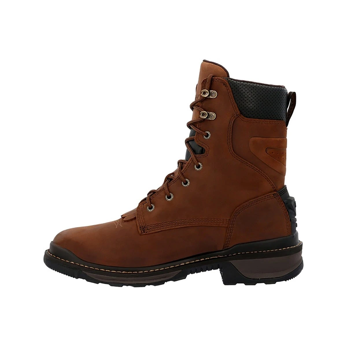 Rocky Boots: Men's RKW0407 Dark Brown Composite Square Toe Rams Horn Western Boot 3 Rocky Boots: Men's RKW0407 Dark Brown Composite Square Toe Rams Horn Western Boot - Image 3