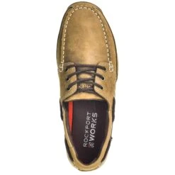 Rockport Works RK6734 Men's Internal Met Guard Steel Toe Boat Shoes -Men Shoes Store rockport rk6734 t 01