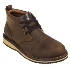 Rockport Works Shoes: Men's RK2801 Brown Prestige Point Steel Toe Chukka -Men Shoes Store rockport rk2801 p 001