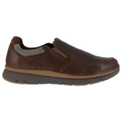 Rockport Works Shoes: Men's RK5710 Brown Steel Toe Slip On Casual Shoe -Men Shoes Store rockport rk5710 primetime casuals 01