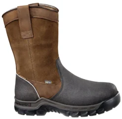 Carhartt Boots: Men's CMF1721 Brown Composite Toe Met Guard Waterproof Pull On Work Boot -Men Shoes Store rwhznt l