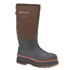 DryShod Boots: Men's STT-UH-BR Brown/Orange Steel Toe WIXIT Cool-Clad Lining Work Boot