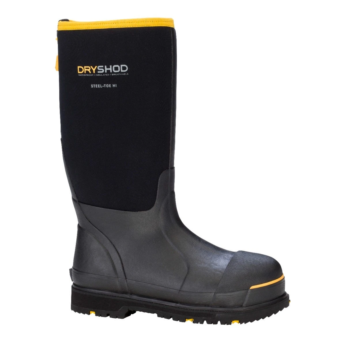 DryShod Boots: Men's STT-UH-BK Black Steel Toe Protective Work Boot 1 DryShod Boots: Men's STT-UH-BK Black Steel Toe Protective Work Boot