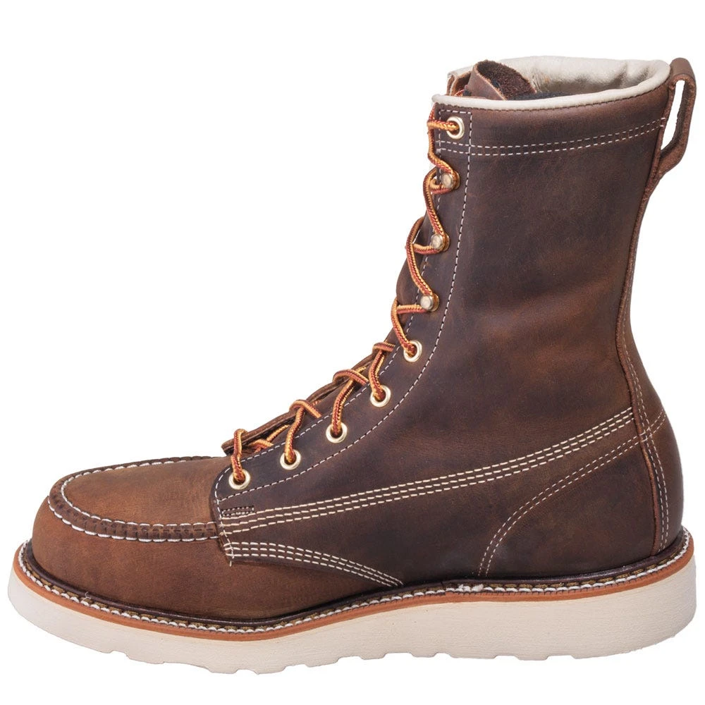 Thorogood Boots: Men's 804-4478 USA-Made Brown EH Steel Toe Work Boots 4 Thorogood Boots: Men's 804-4478 USA-Made Brown EH Steel Toe Work Boots - Image 4