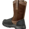 Carhartt Boots: Men's CMF1721 Brown Composite Toe Met Guard Waterproof Pull On Work Boot