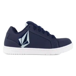 Volcom Shoes: Men's VM30486 Navy Celestial Blue Composite Toe Stone Skate Inspired Work Shoe -Men Shoes Store volcom vm30486 stone 01