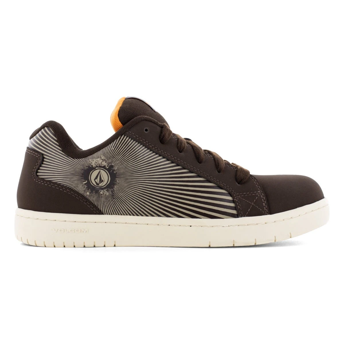 Volcom Shoes: Men's VM30507 Dark Brown Khaki Composite Toe Stone Op Art Skate Inspired Work Shoe 3 Volcom Shoes: Men's VM30507 Dark Brown Khaki Composite Toe Stone Op Art Skate Inspired Work Shoe - Image 3